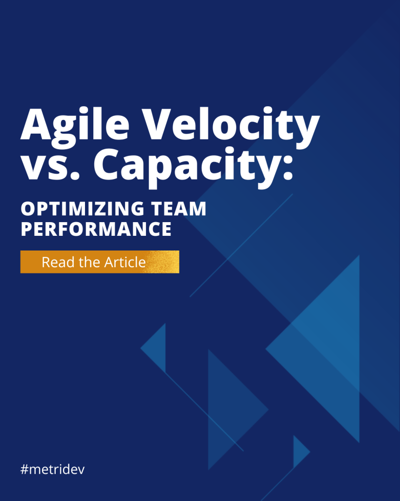agile velocity vs. capacity