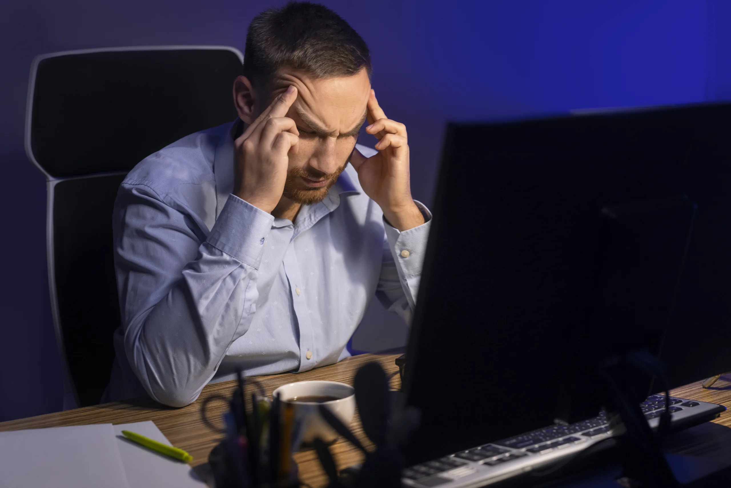 overworked software engineer